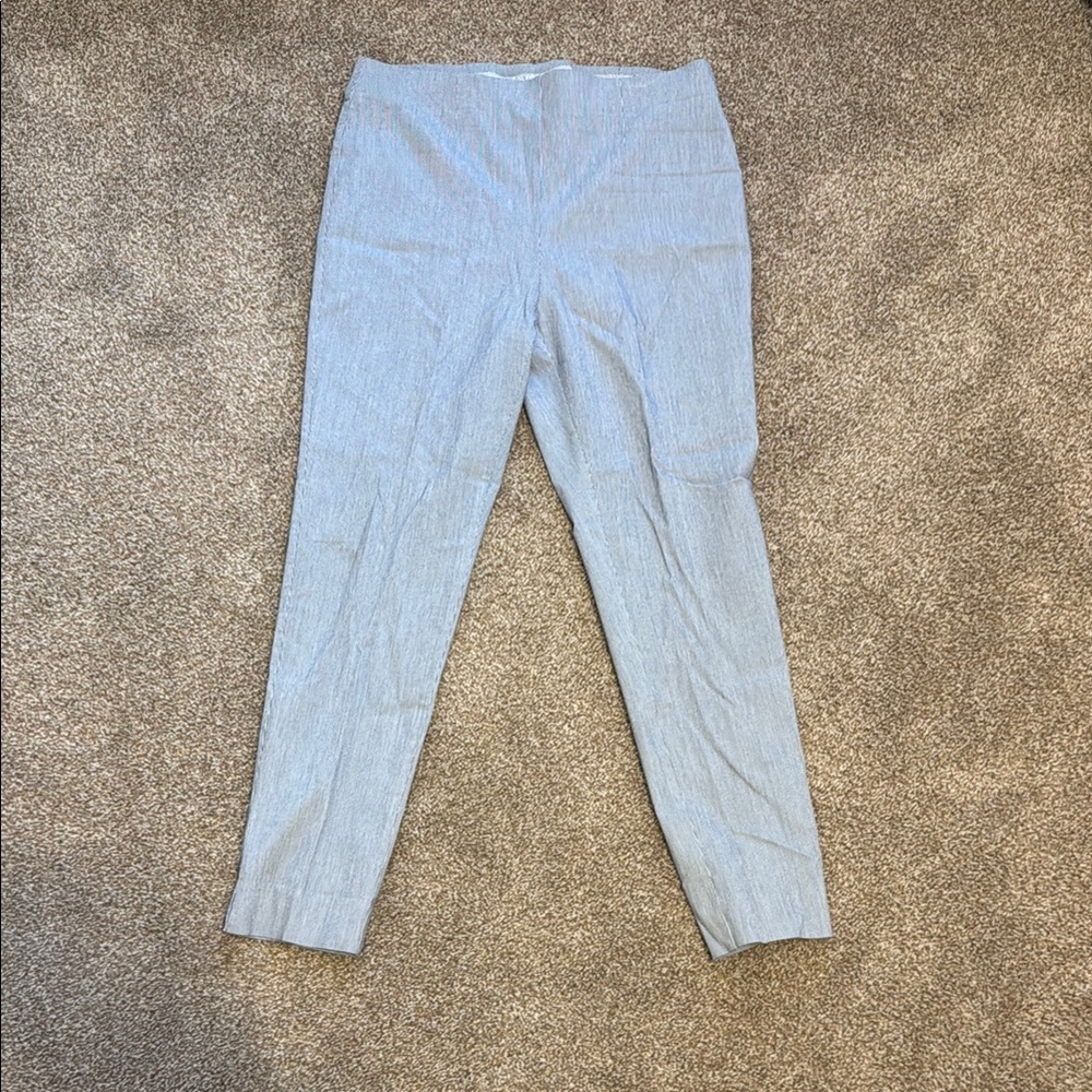 Chico Navy and White Pinstripe Women's Pants